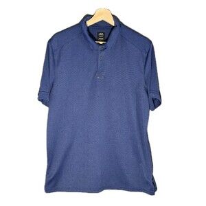Oakley Gorpcore Performance Polo Shirt Navy Blue Mens Size M